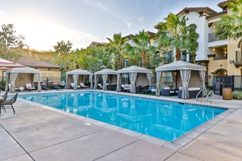 Poolside cabanas